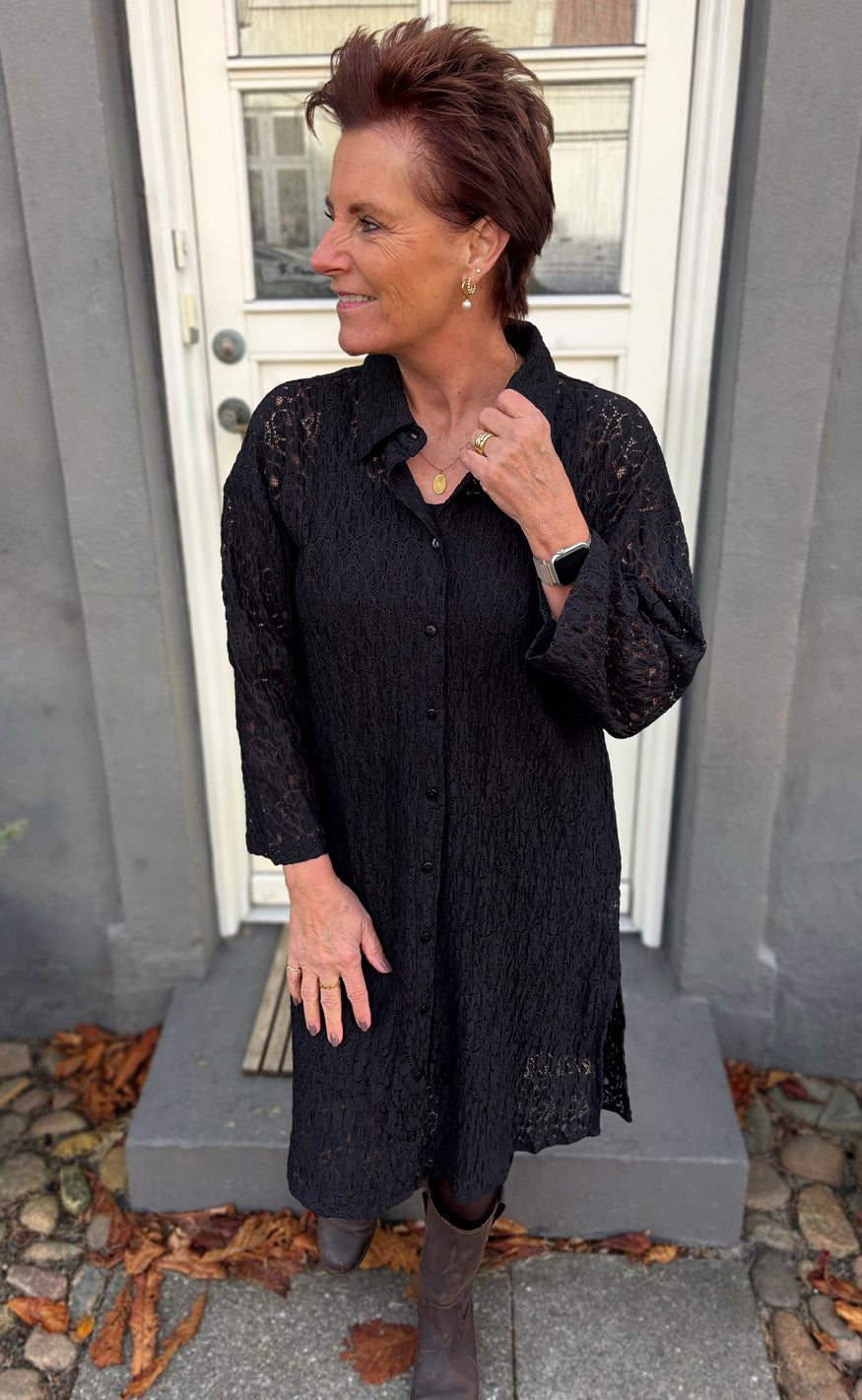 Say INA Copenhagen Kjole - Belle Lace - Black