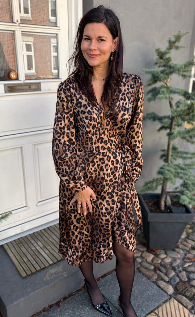 Say INA Copenhagen Kjole - Brina Wrap - Leopard