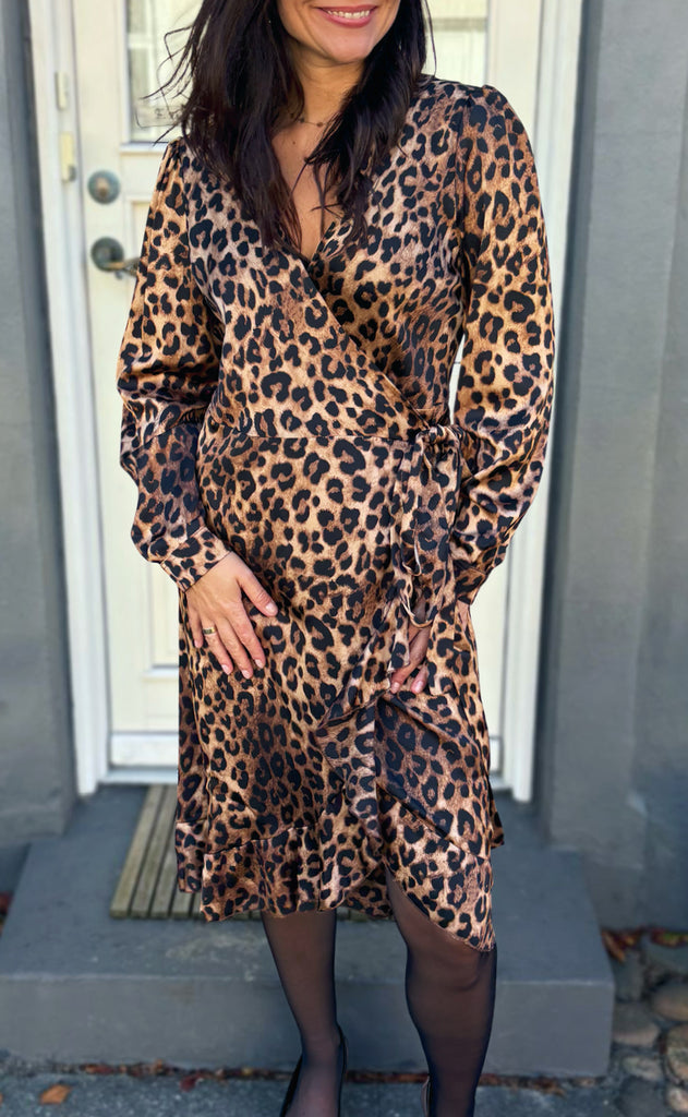 Say INA Copenhagen Kjole - Brina Wrap - Leopard