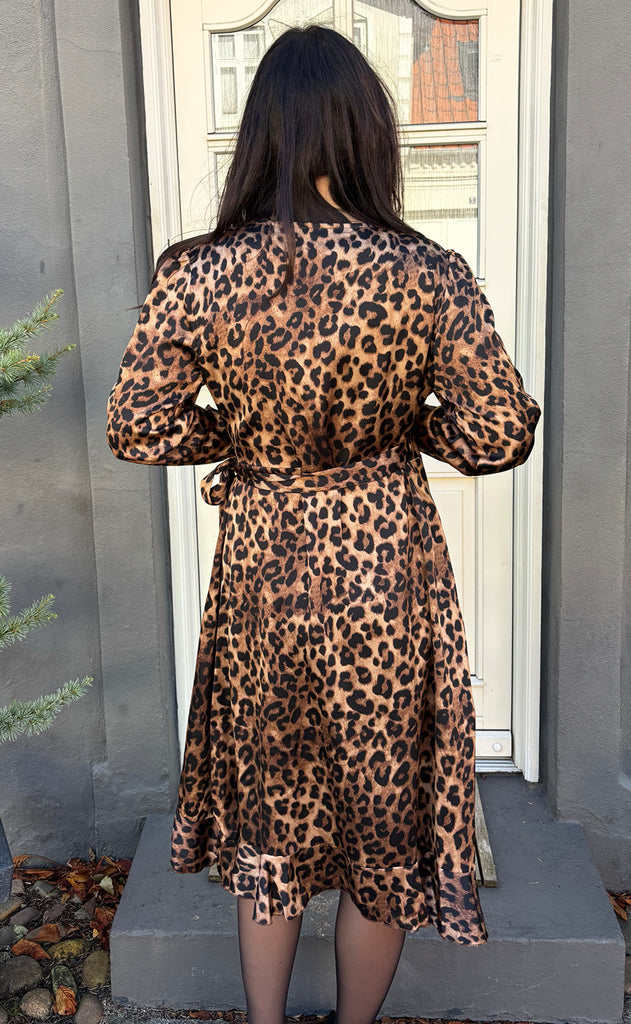 Say INA Copenhagen Kjole - Brina Wrap - Leopard