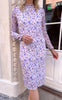 Say INA Copenhagen Kjole - Caja Plisse - Purple Flower
