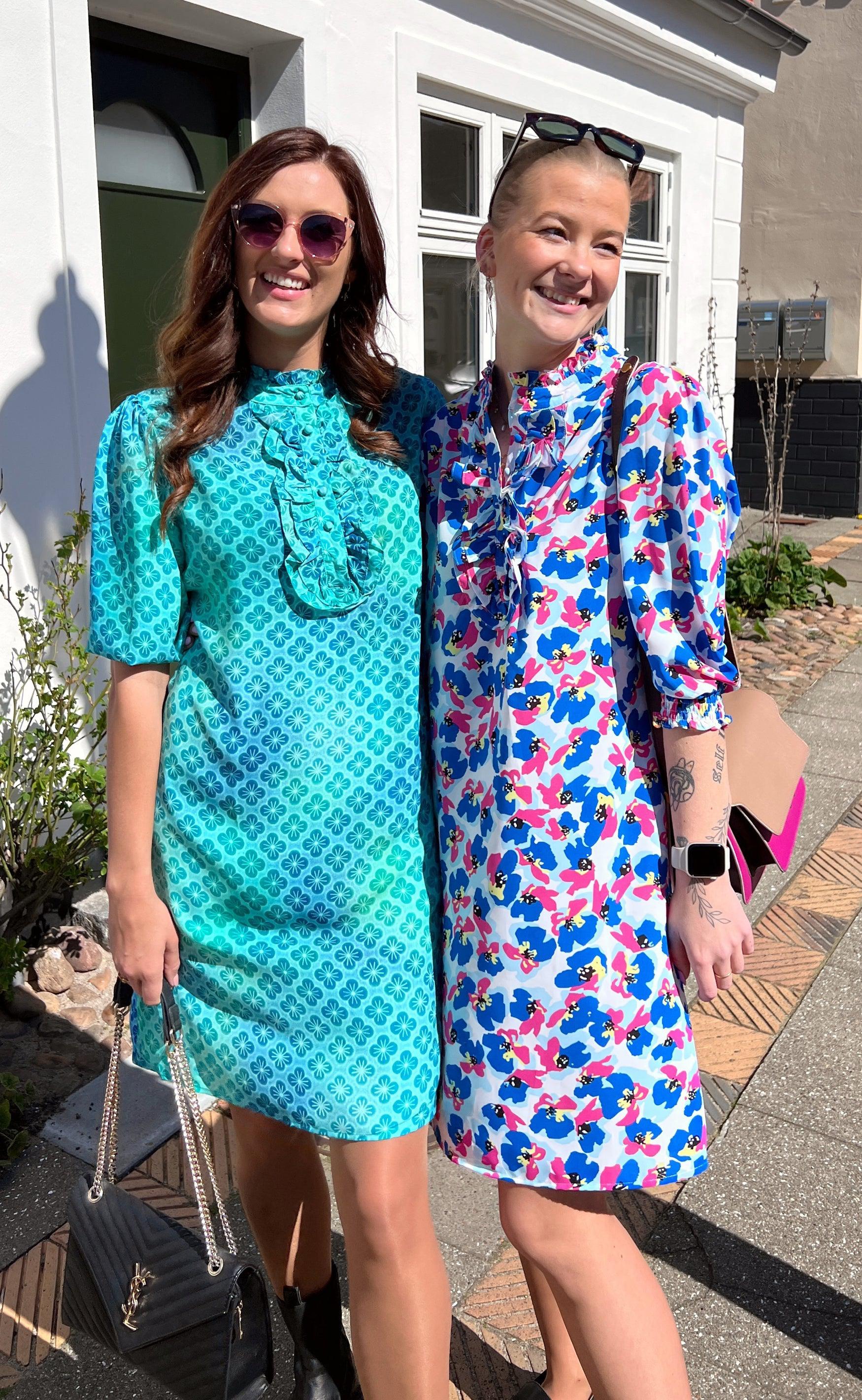 Say INA Copenhagen Kjole - Camilla - Blue Flower