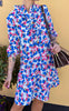 Say INA Copenhagen Kjole - Camilla - Blue Flower