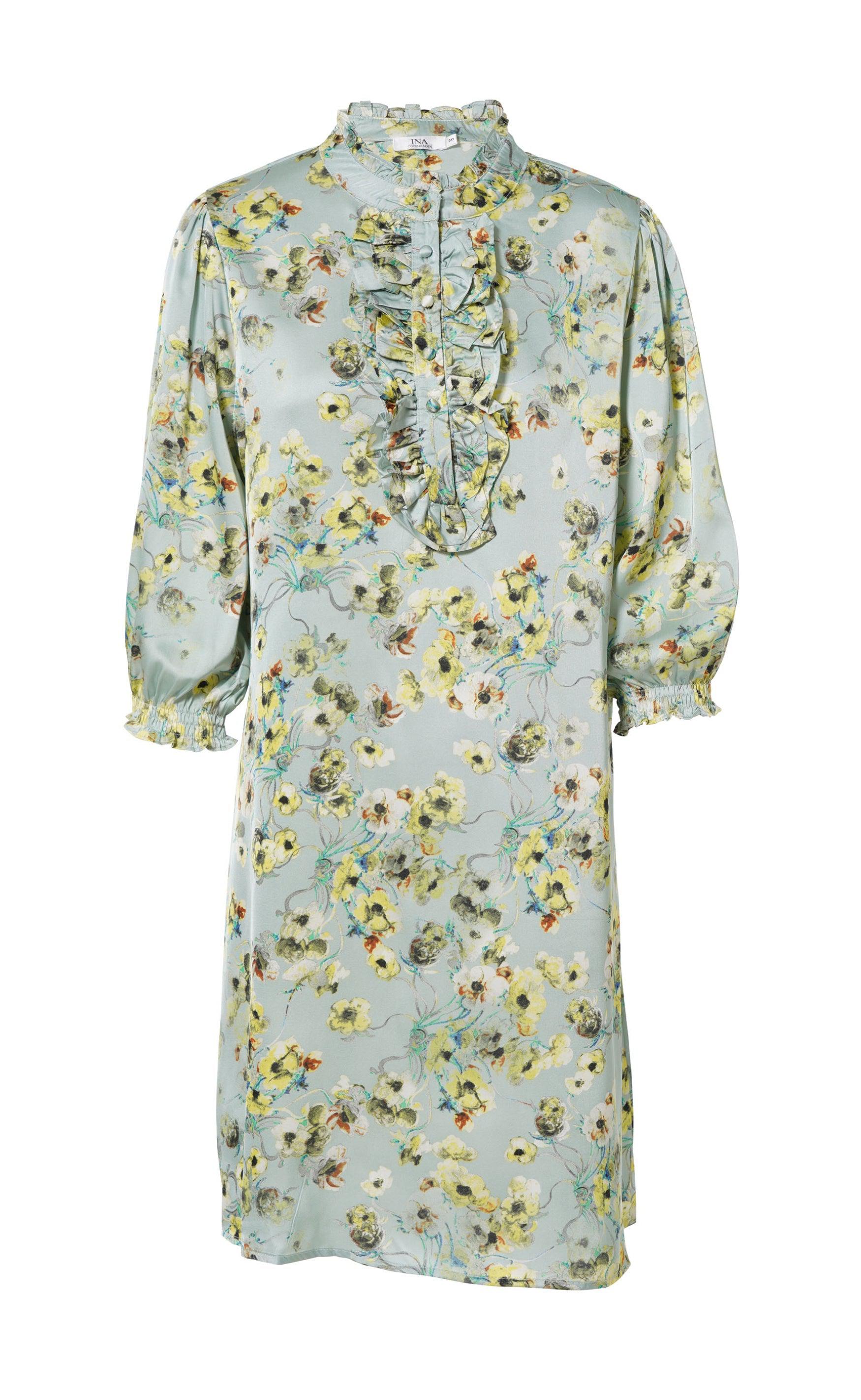 Say INA Copenhagen Kjole - Camilla - Green Summer