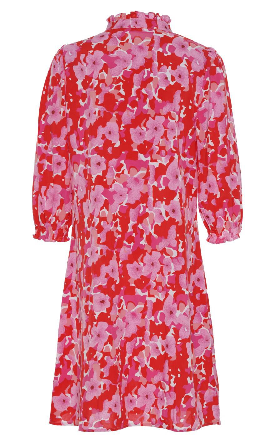 Say INA Copenhagen Kjole - Camilla - Pink/Red Flowers