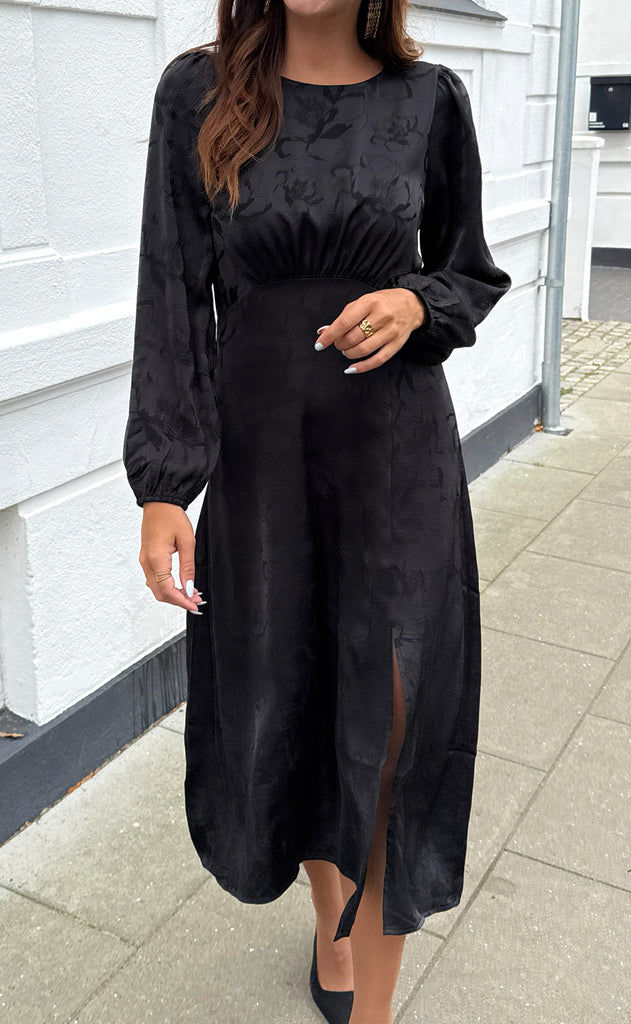 Say INA Copenhagen Kjole - Carolina - Black Flower