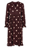Say INA Copenhagen Kjole - Catja - Bordeaux W. Big Dots