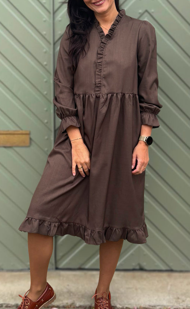 Say INA Copenhagen Kjole - Catja - Dark Brown