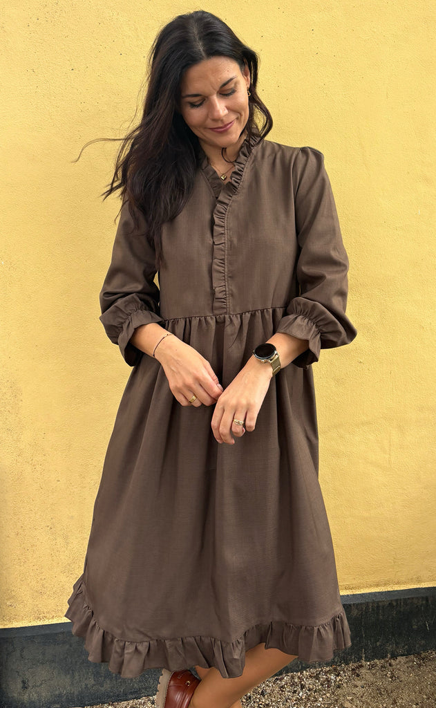 Say INA Copenhagen Kjole - Catja - Dark Brown