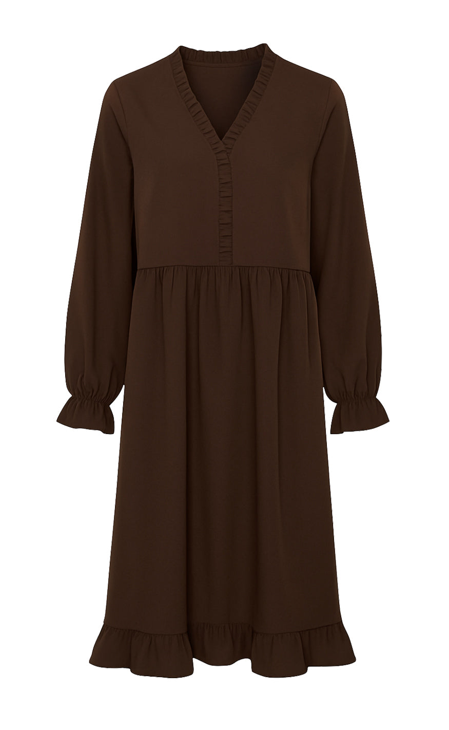Say INA Copenhagen Kjole - Catja - Dark Brown