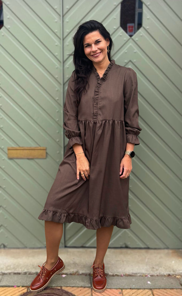 Say INA Copenhagen Kjole - Catja - Dark Brown