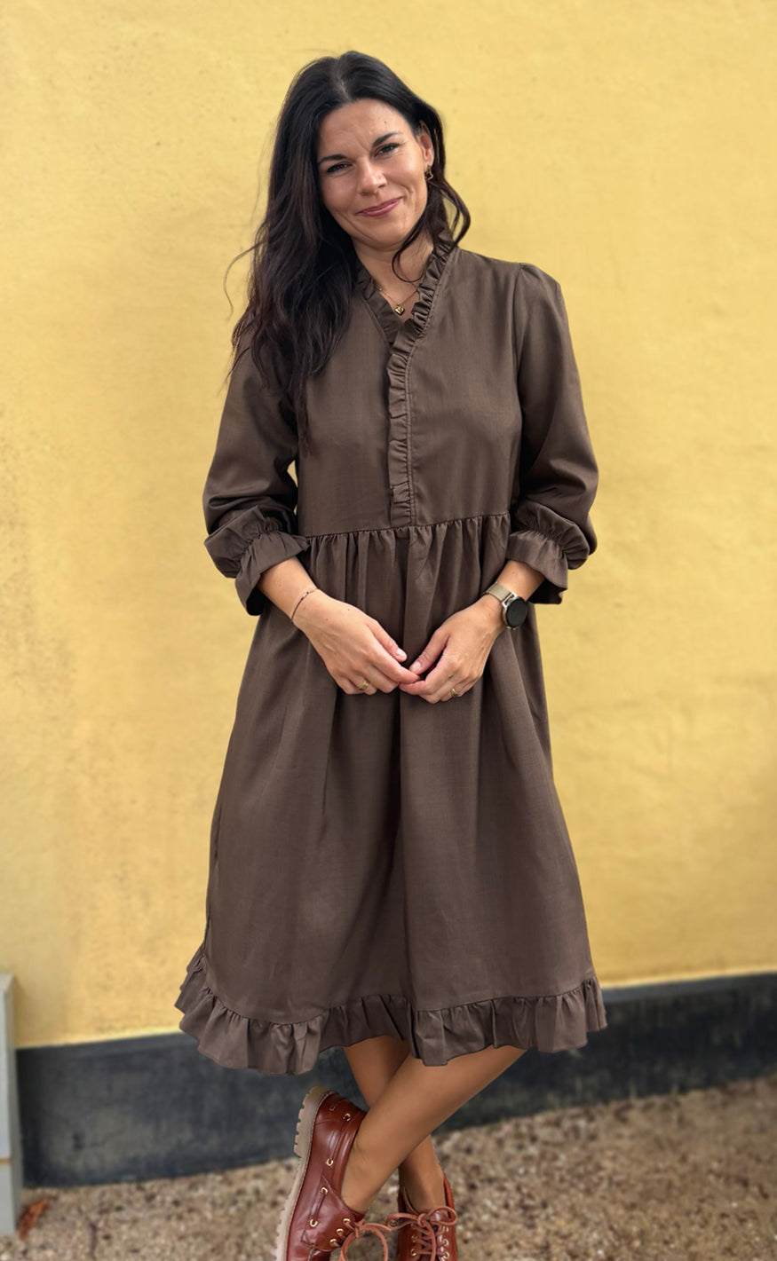 Say INA Copenhagen Kjole - Catja - Dark Brown