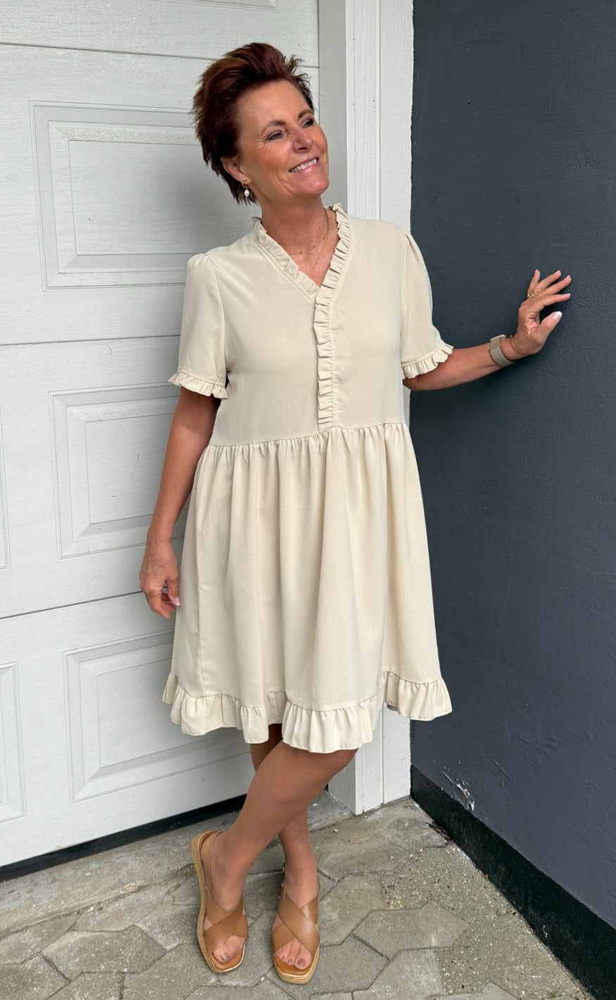 Say INA Copenhagen Kjole - Catja Summer - Beige