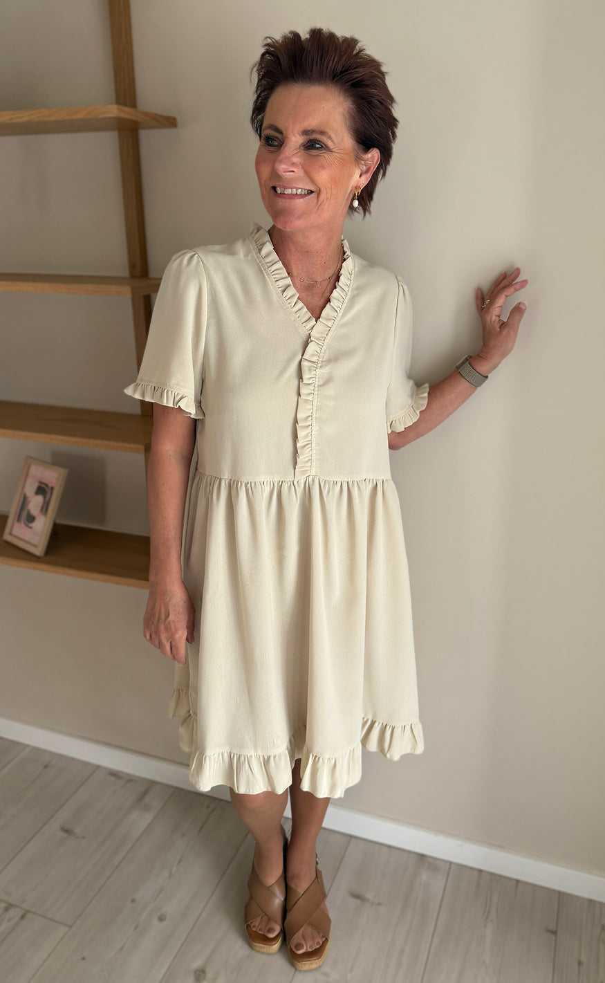 Say INA Copenhagen Kjole - Catja Summer - Beige