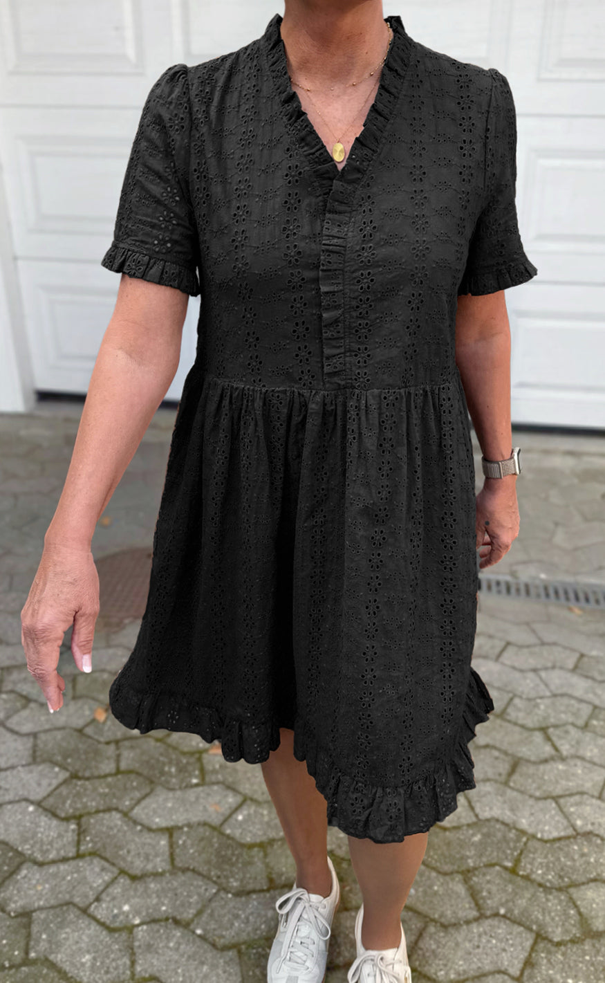 Say INA Copenhagen Kjole - Catja Summer - Black Broderie Anglaise