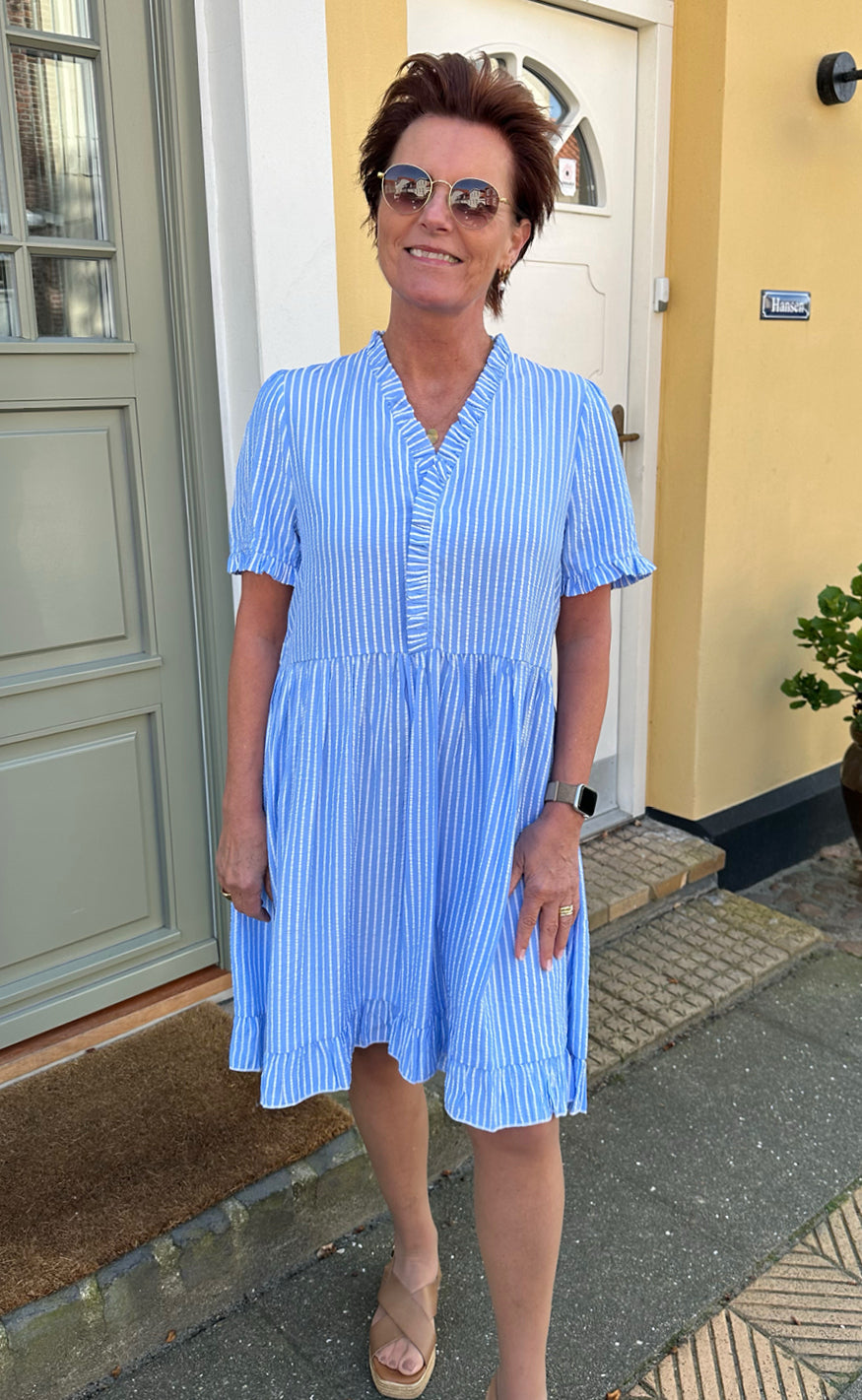 Say INA Copenhagen Kjole - Catja Summer - Blue Striped