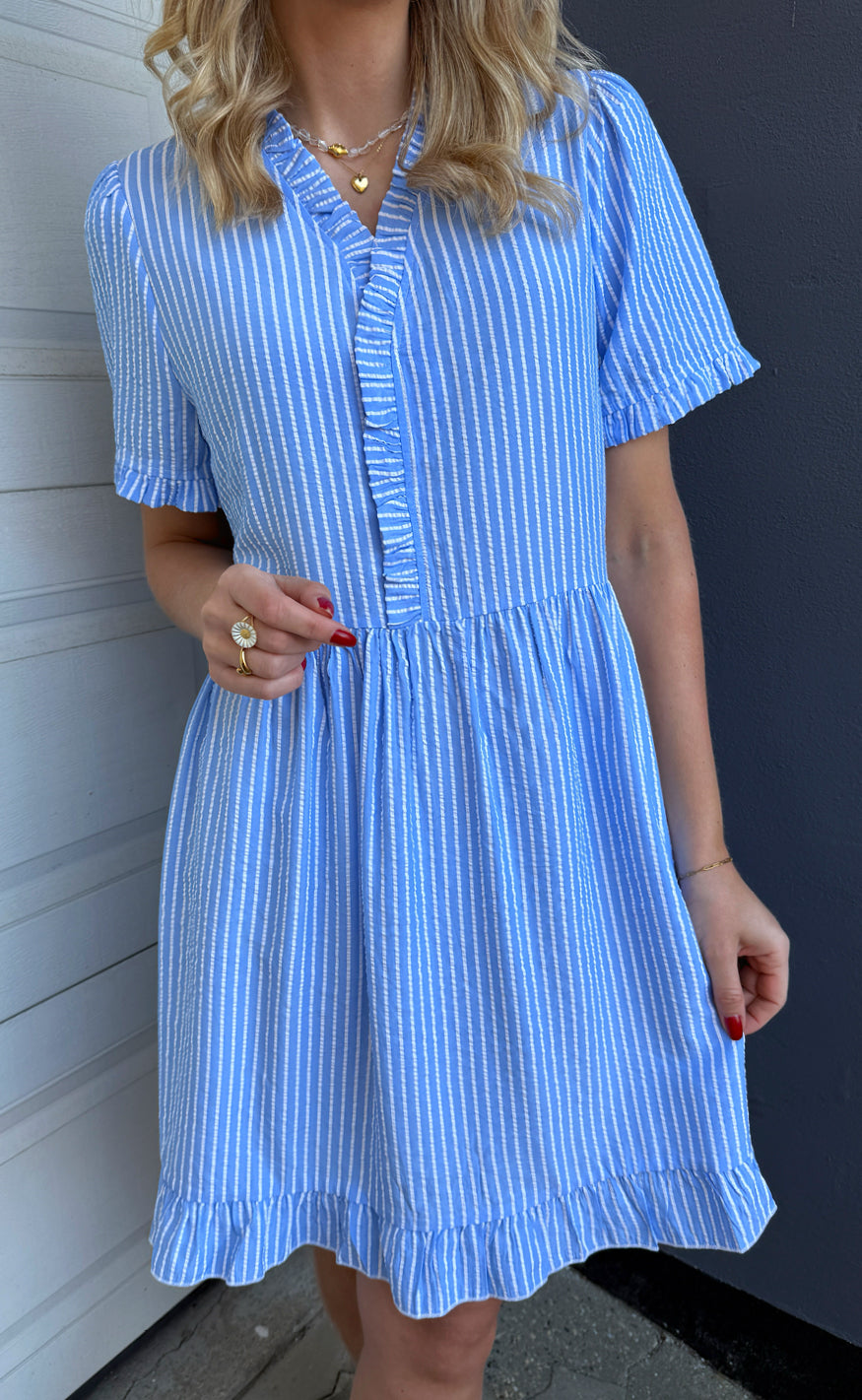 Say INA Copenhagen Kjole - Catja Summer - Blue Striped