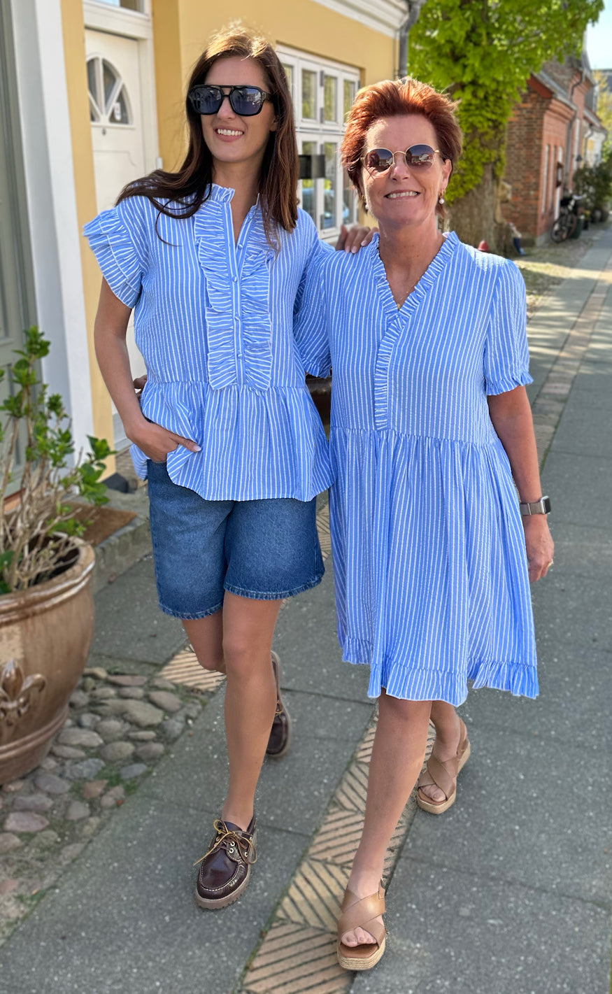 Say INA Copenhagen Kjole - Catja Summer - Blue Striped