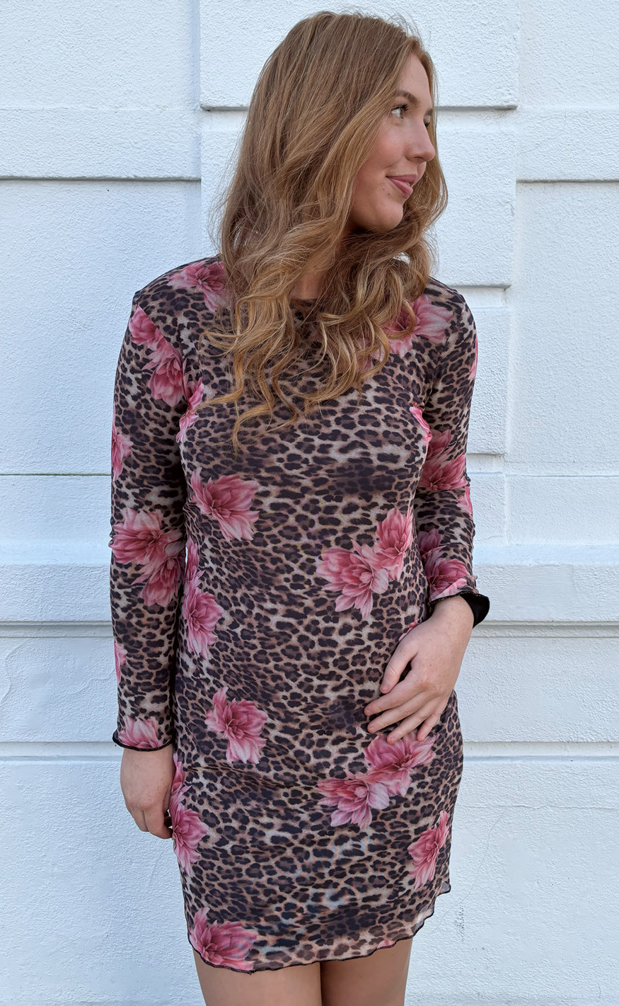 Say INA Copenhagen Kjole - Chiara Mesh - Leopard / Flower