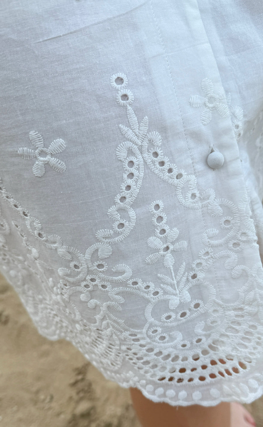 Say INA Copenhagen Kjole - Claudia - White Broderie Anglaise