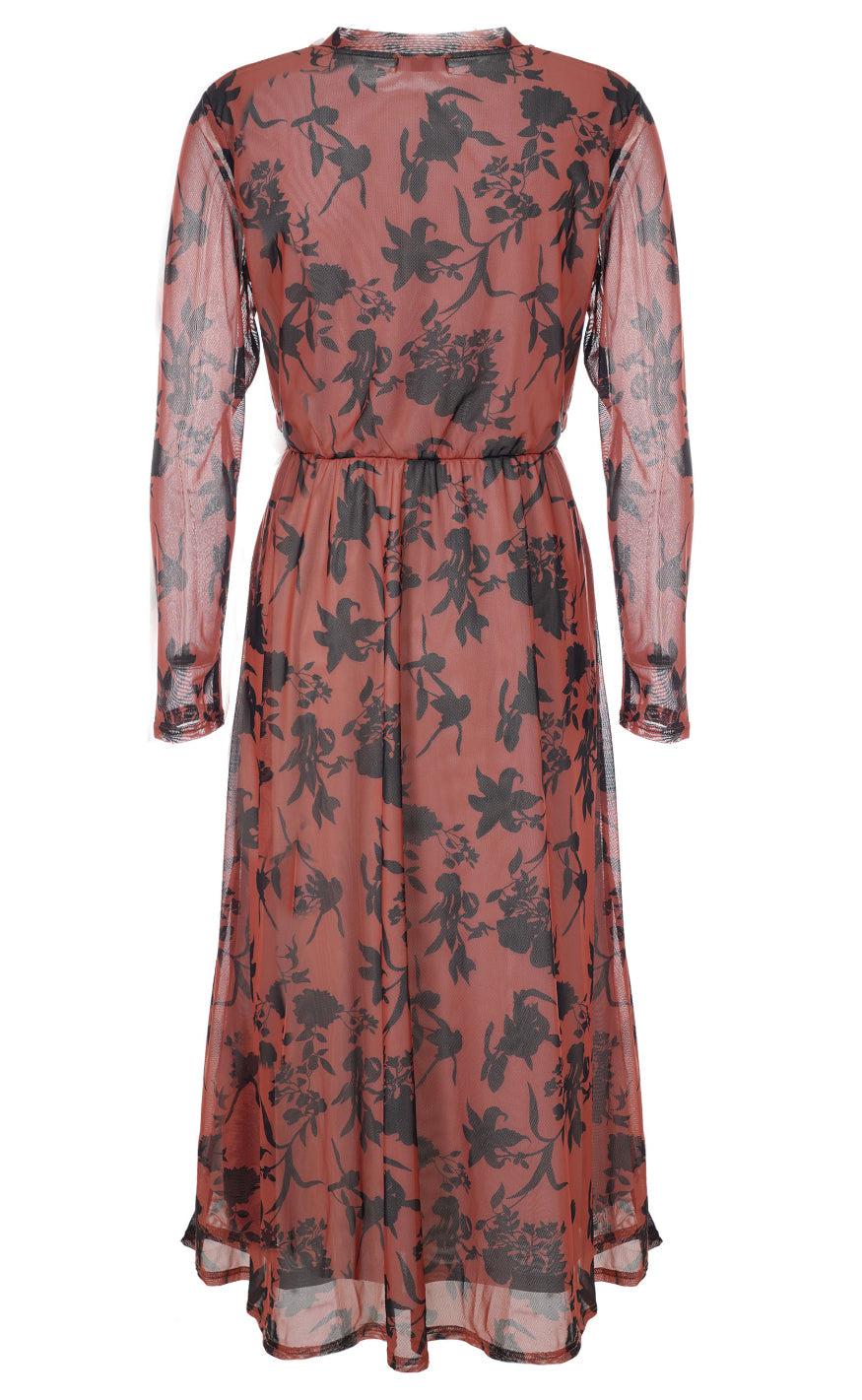 Say INA Copenhagen Kjole - Claura - Brown Leaf