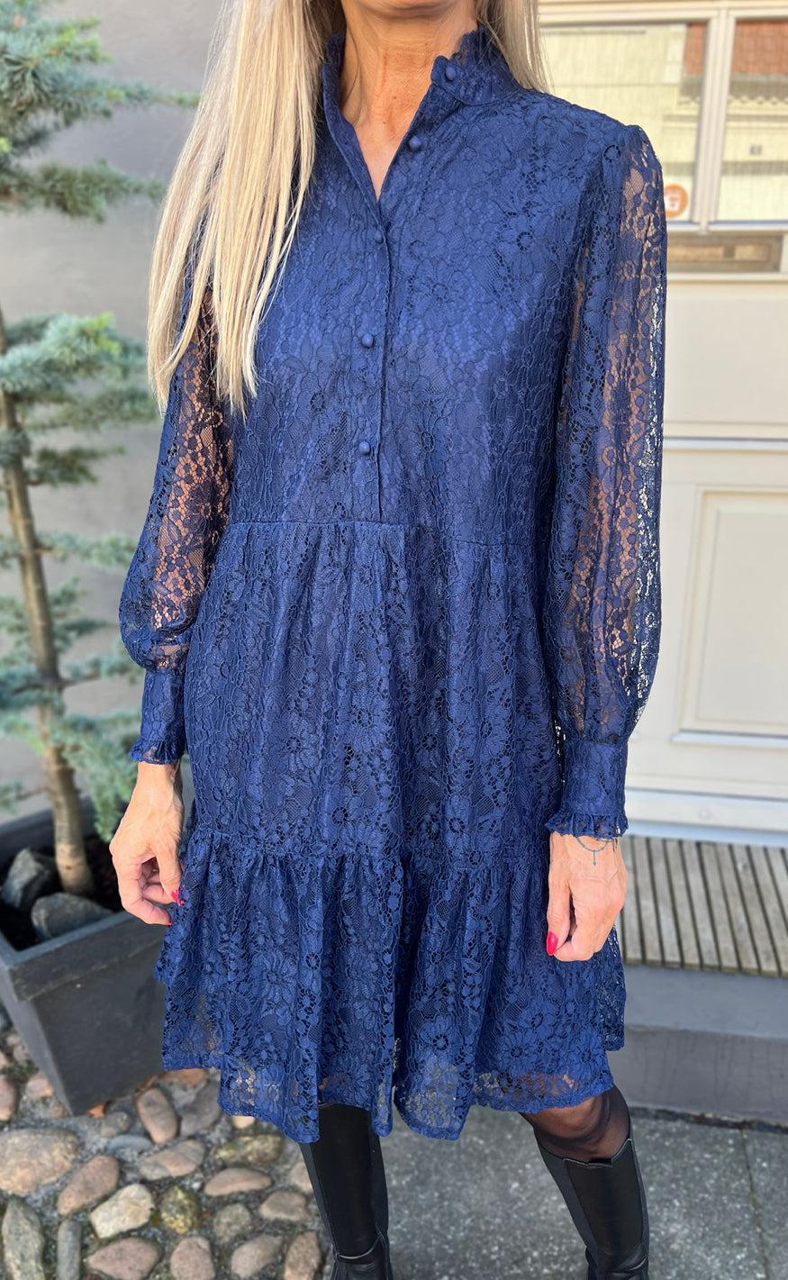 Say INA Copenhagen Kjole - Dalia - Navy Blue
