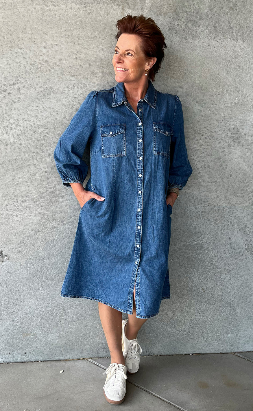 Say INA Copenhagen Kjole - Detina - Stormy Blue