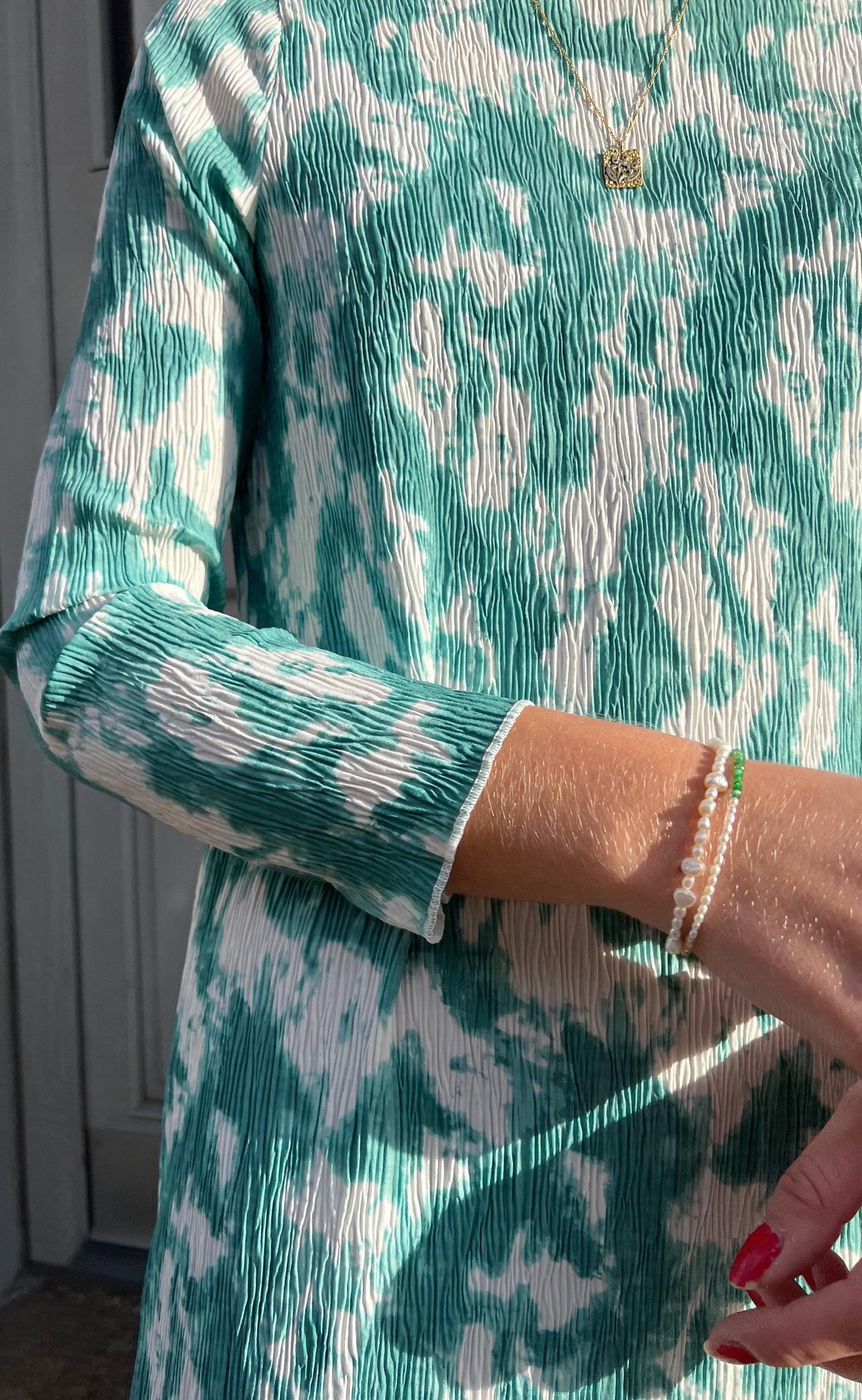 Say INA Copenhagen Kjole - Ditte - Green Tie Dye