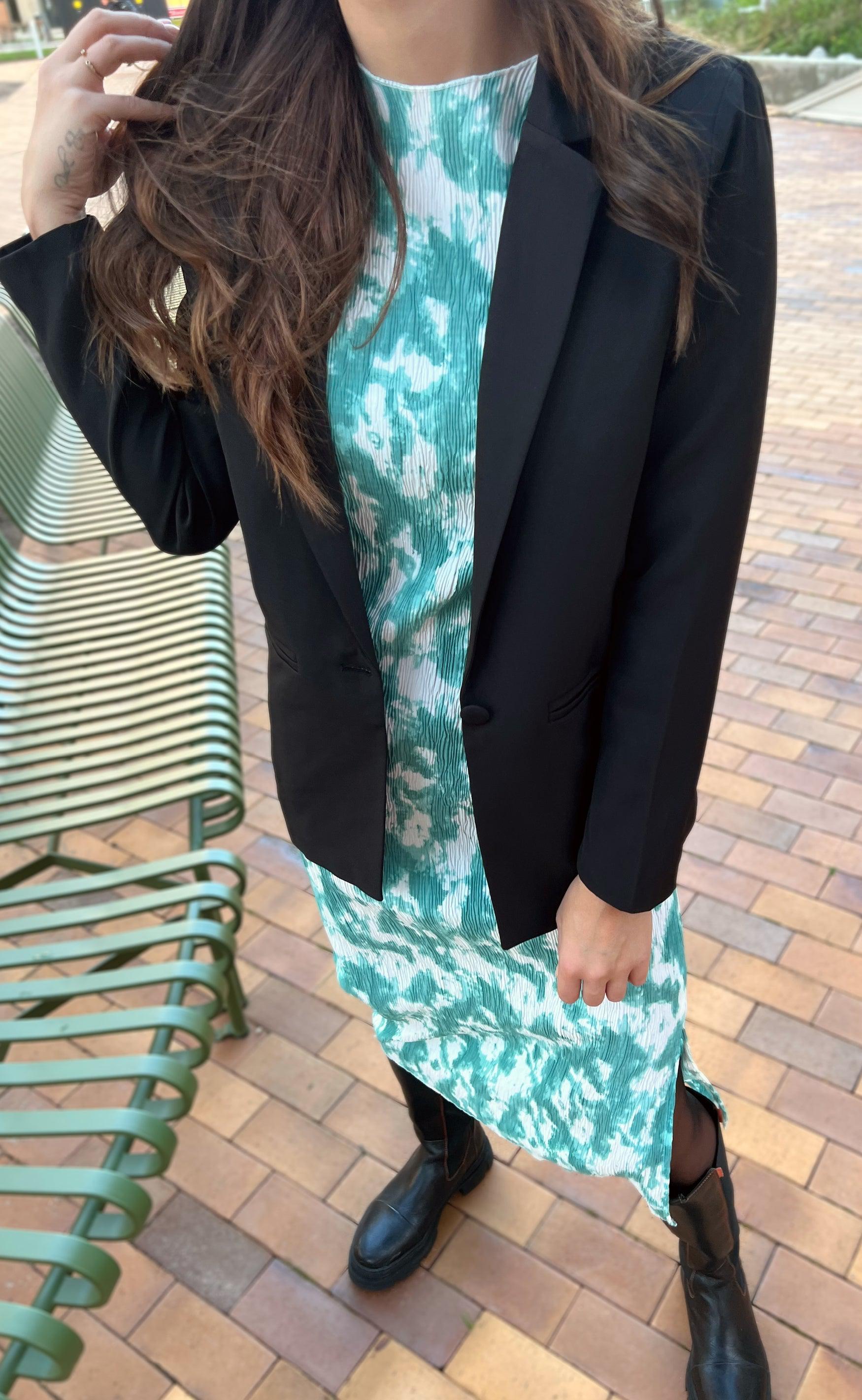 Say INA Copenhagen Kjole - Ditte - Green Tie Dye