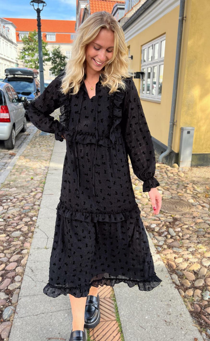 Say INA Copenhagen Kjole - Elina - Black Bows