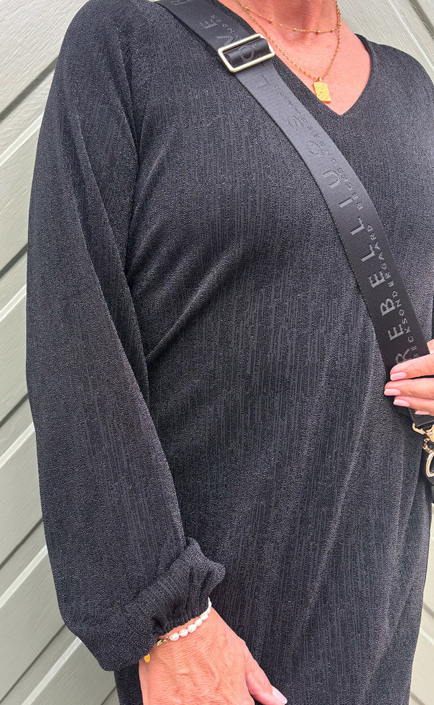 Say INA Copenhagen Kjole - Elina - Black Glitter