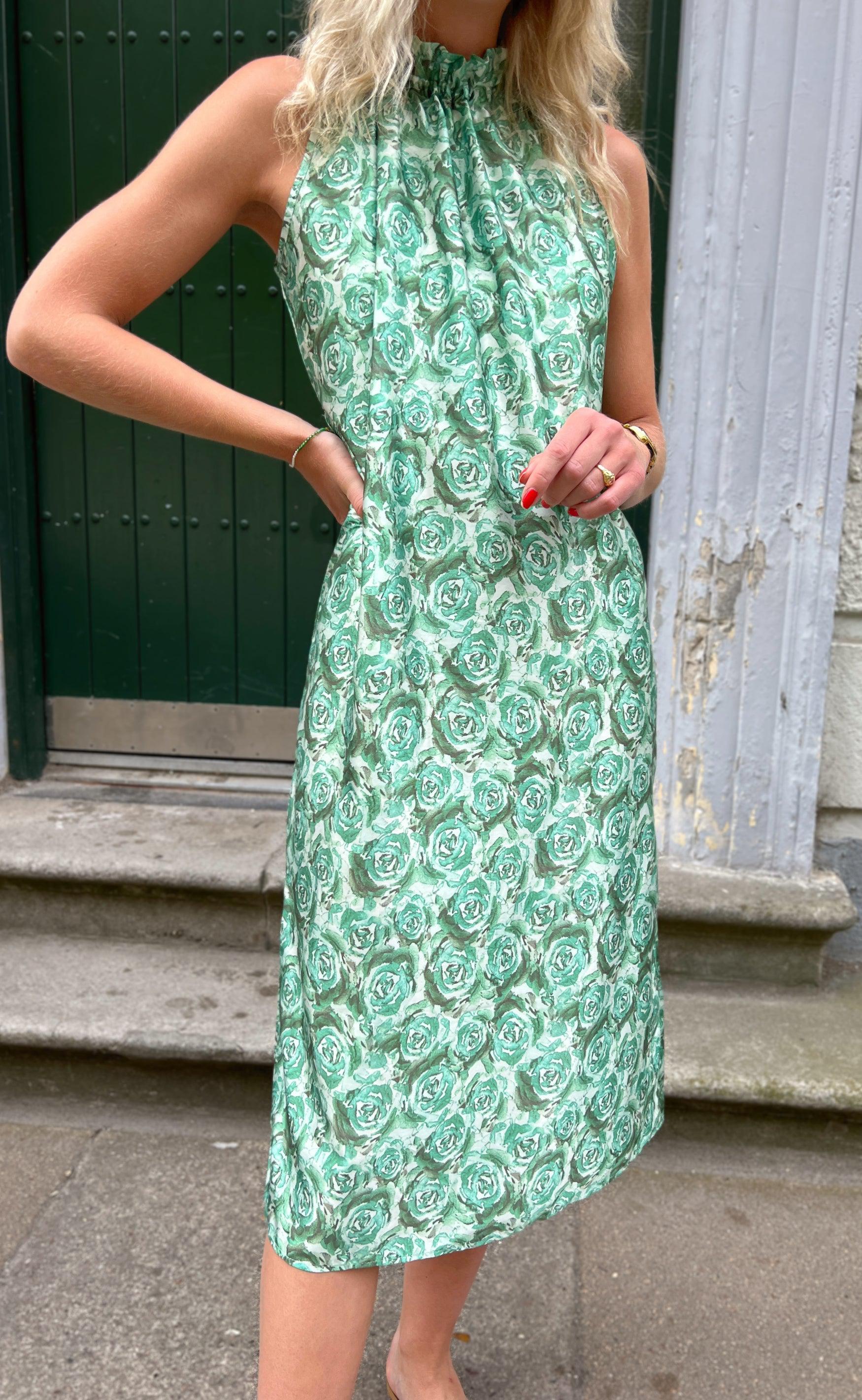Say INA Copenhagen Kjole - Ellen - Green Roses