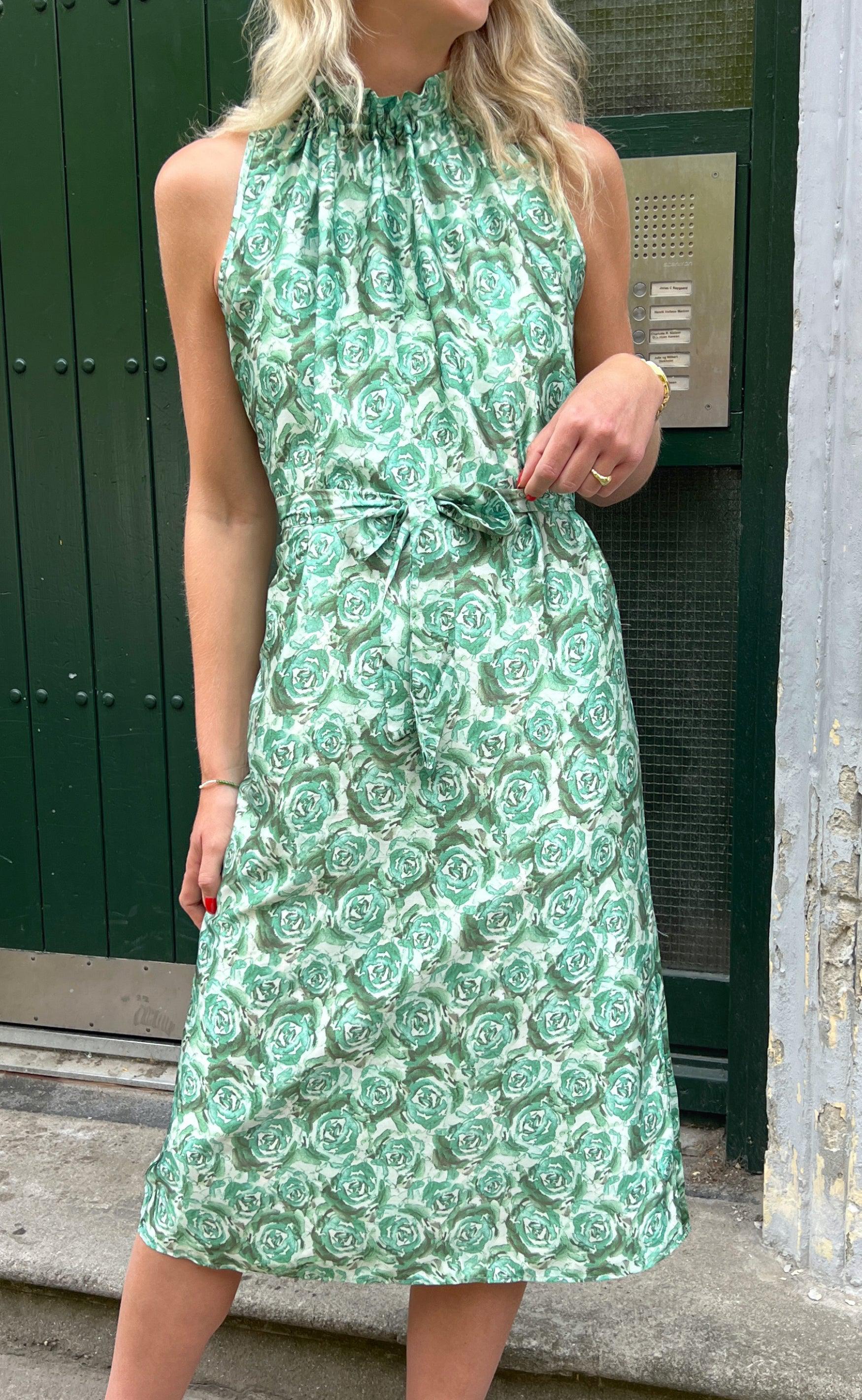 Say INA Copenhagen Kjole - Ellen - Green Roses