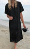 Say INA Copenhagen Kjole - Elvira - Black W. Embroidery