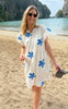 Say INA Copenhagen Kjole - Emma - Blue Leaf Embroidery