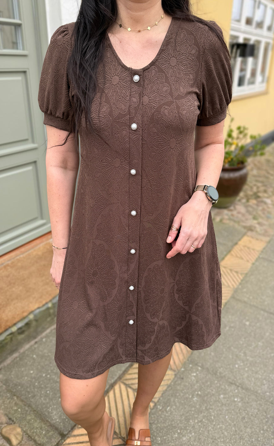 Say INA Copenhagen Kjole - Fia - Dark Brown