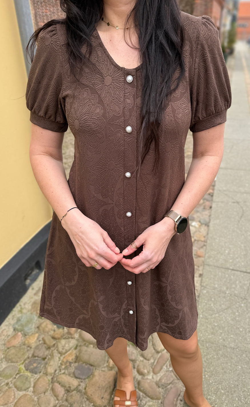 Say INA Copenhagen Kjole - Fia - Dark Brown