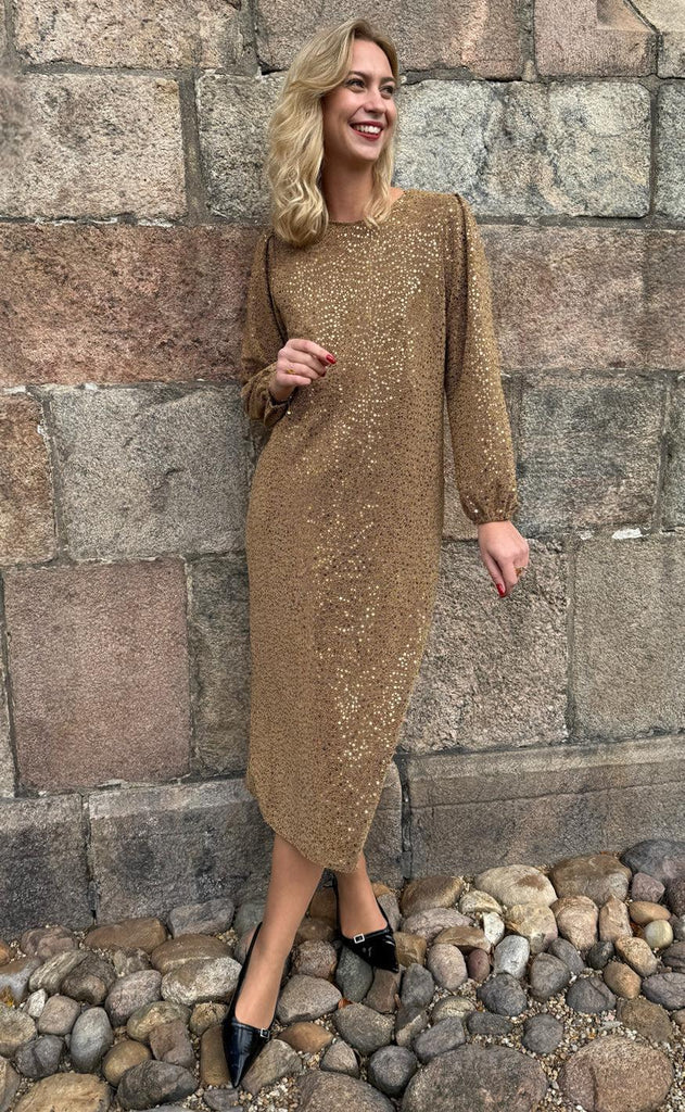 Say INA Copenhagen Kjole - Fia Long - Golden