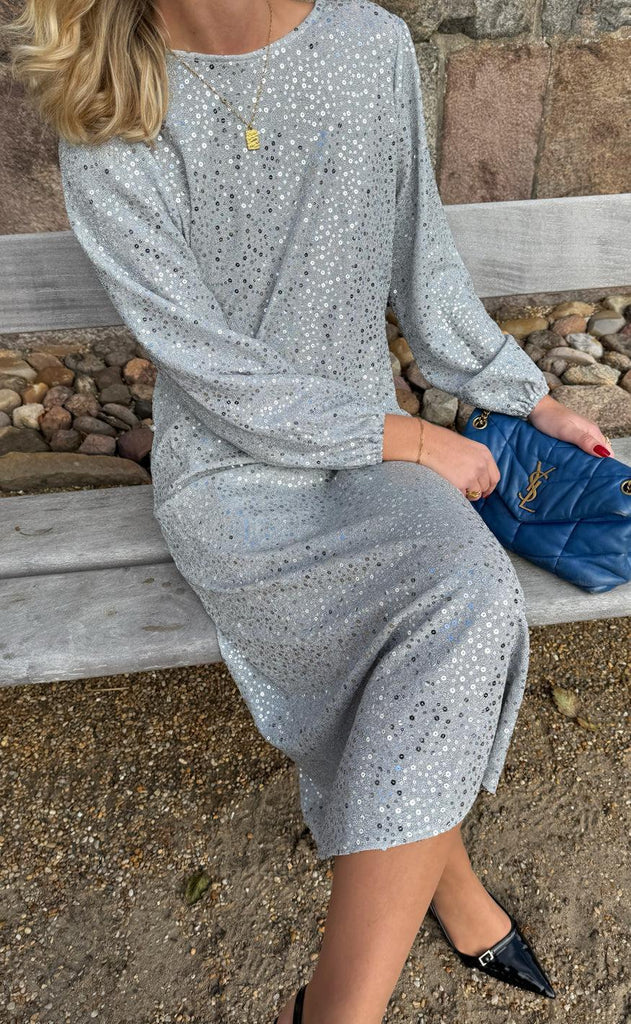 Say INA Copenhagen Kjole - Fia Long - Silver