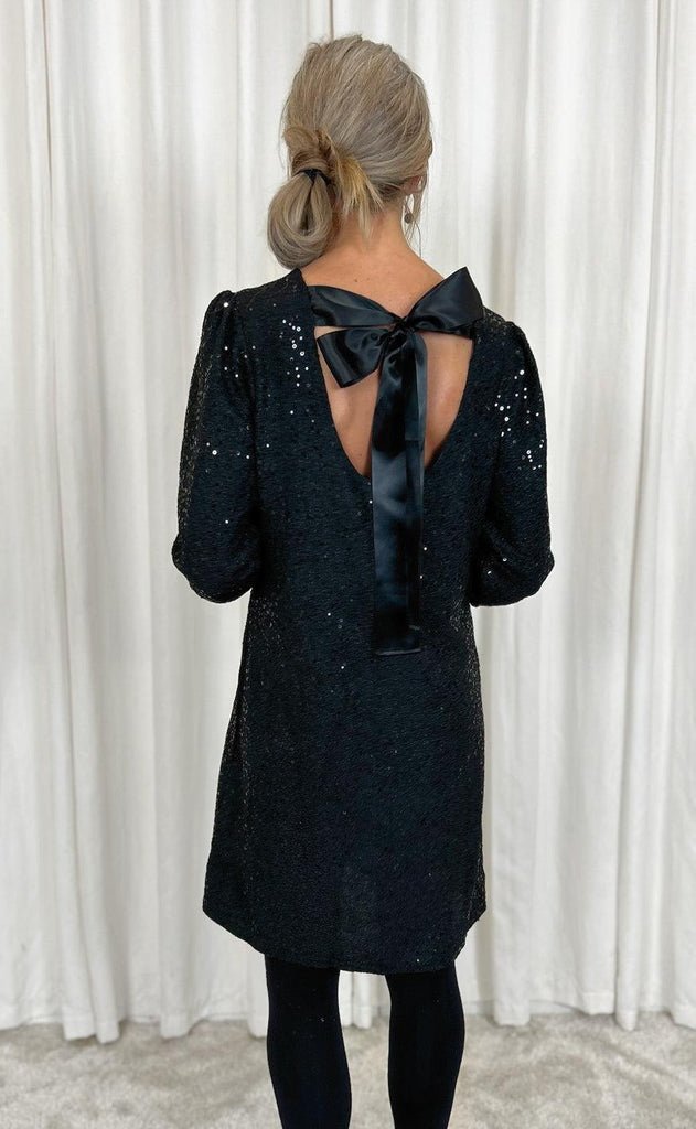 Say INA Copenhagen Kjole - Fia Short - Black Sequin