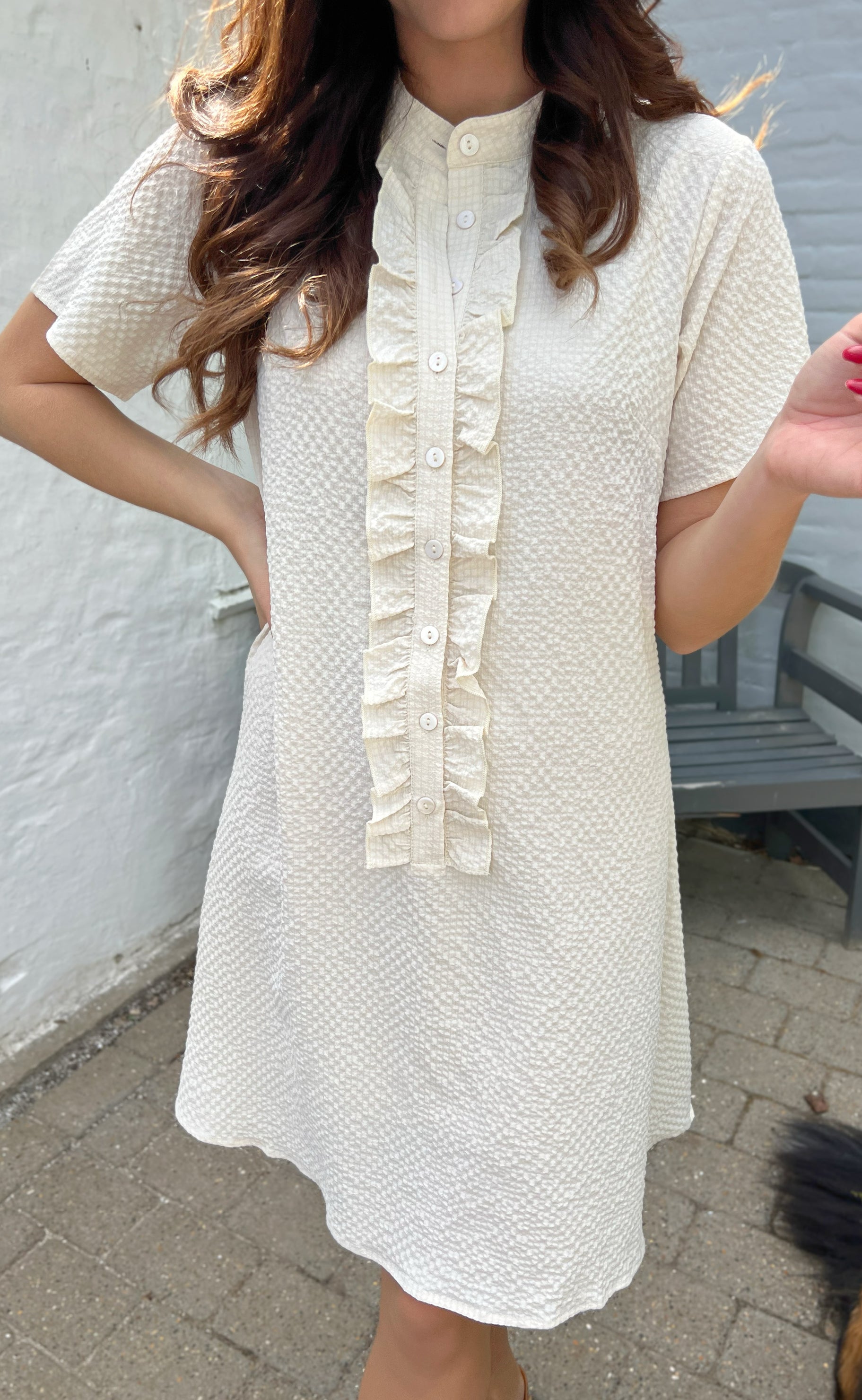 Say INA Copenhagen Kjole - Flora - Beige