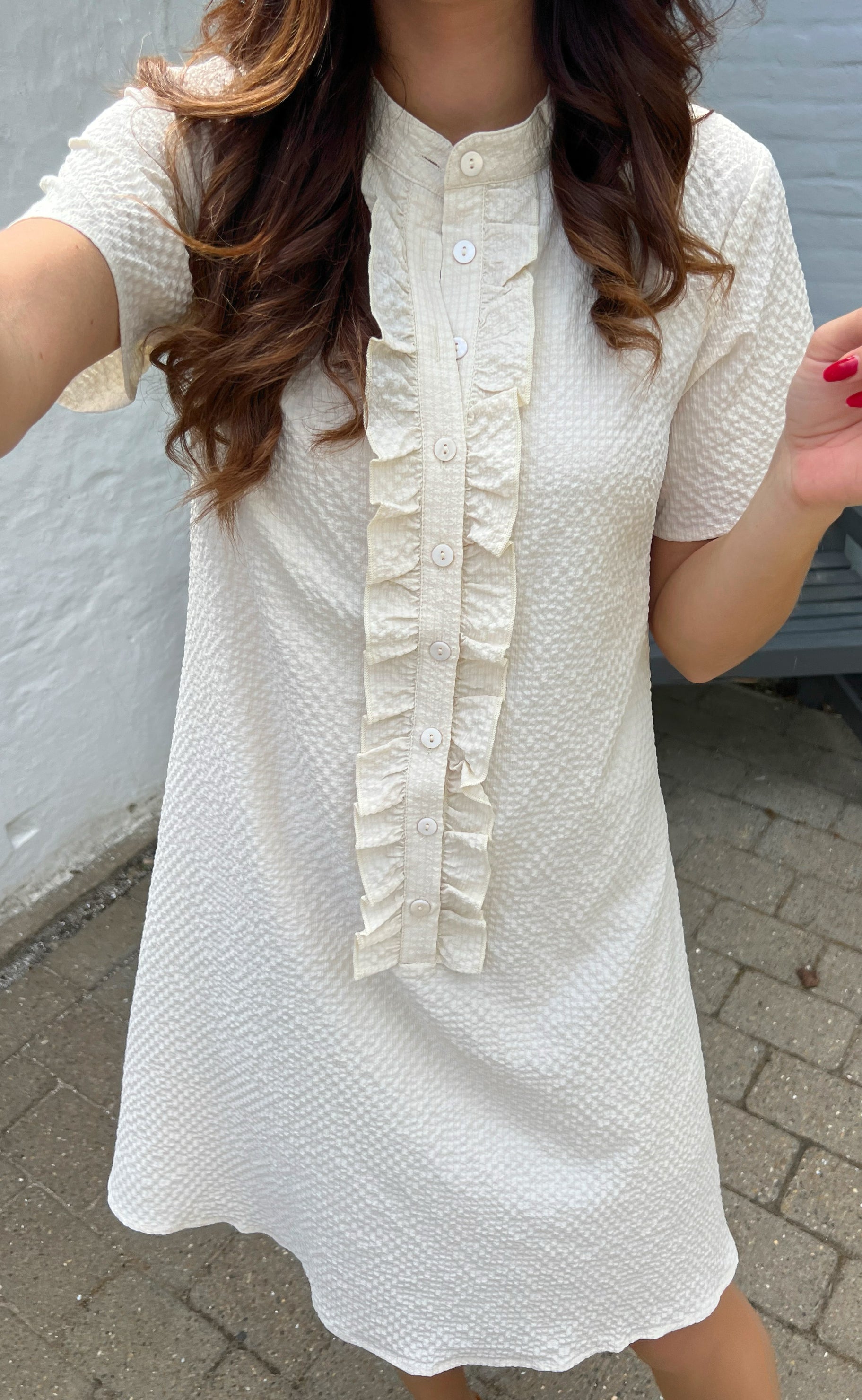 Say INA Copenhagen Kjole - Flora - Beige