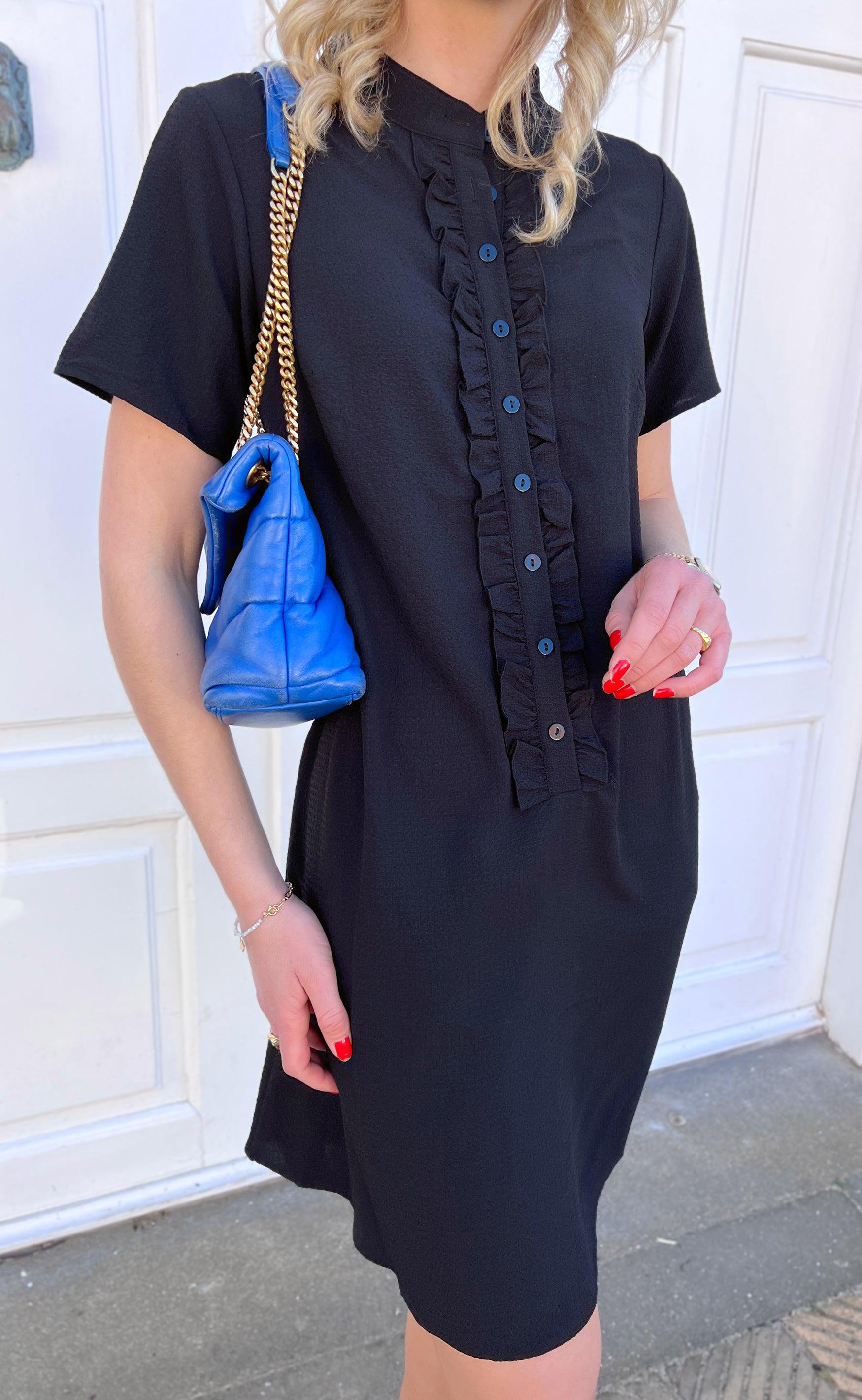 Say INA Copenhagen Kjole - Flora - Black