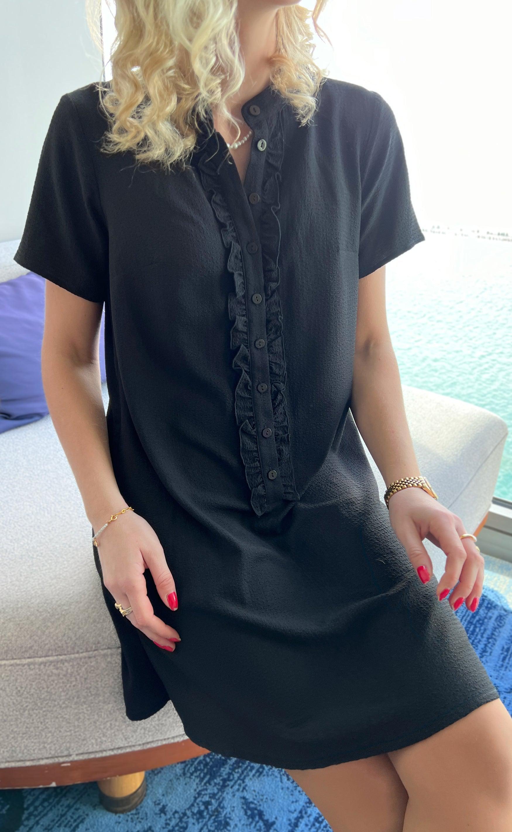 Say INA Copenhagen Kjole - Flora - Black