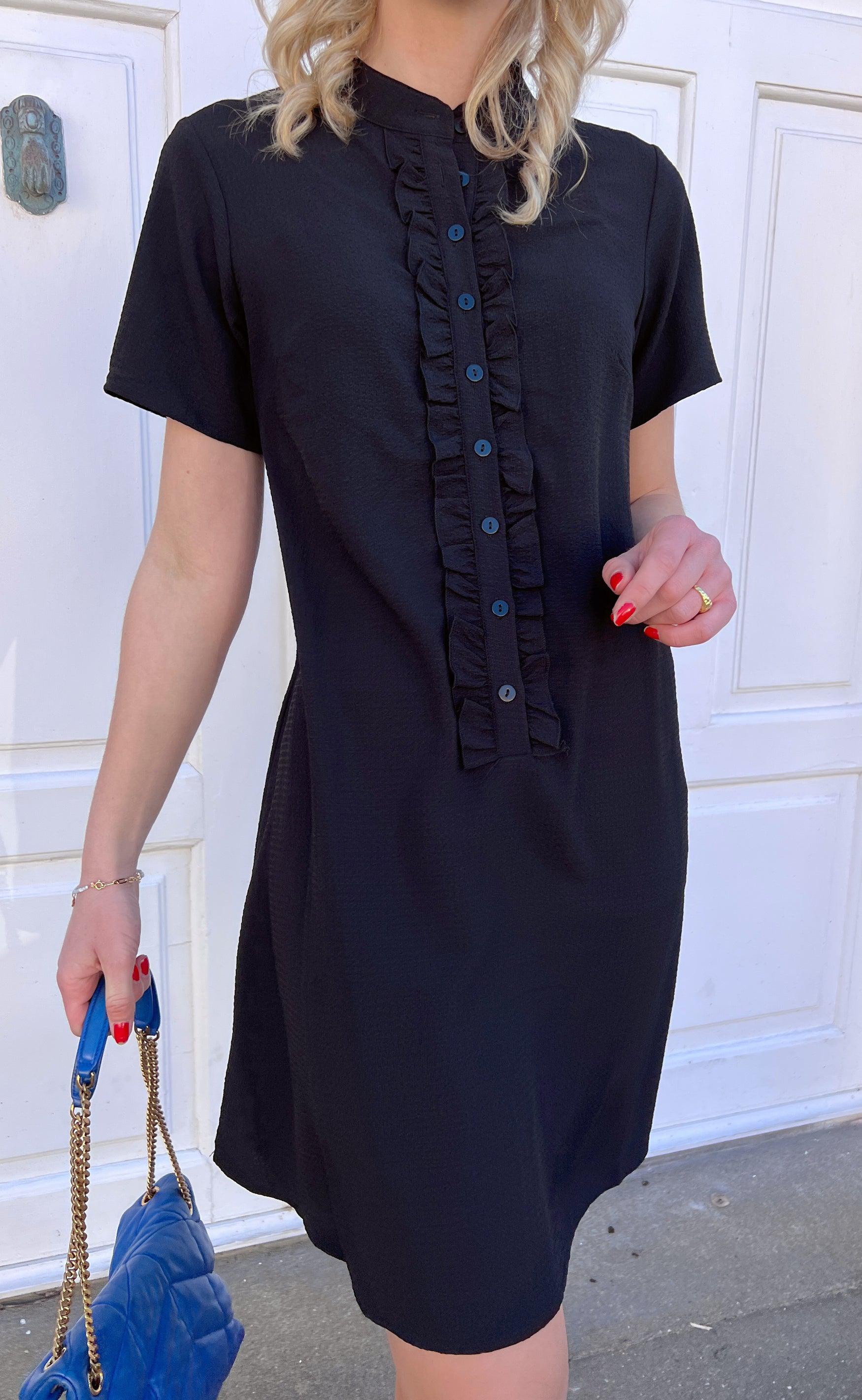 Say INA Copenhagen Kjole - Flora - Black