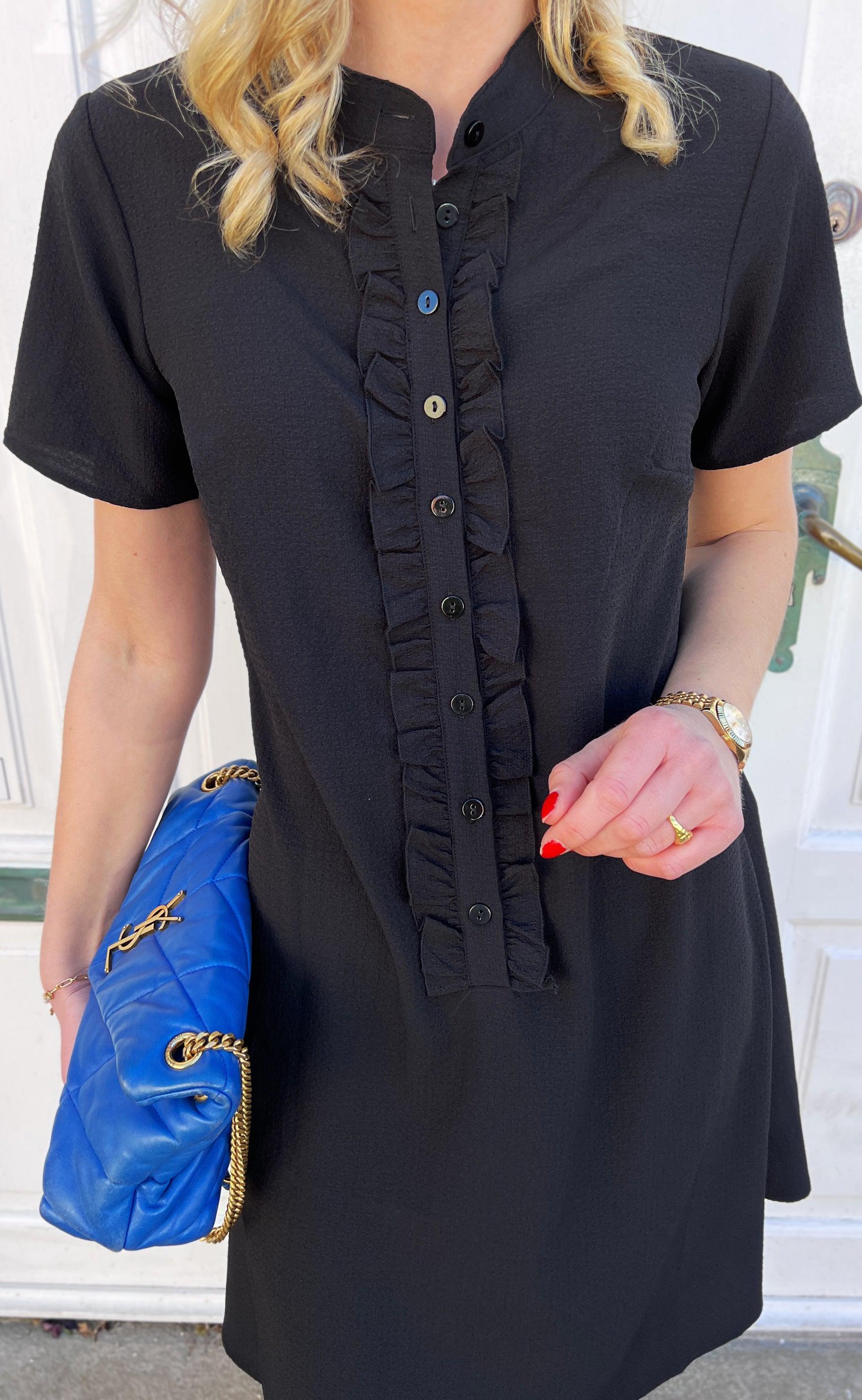 Say INA Copenhagen Kjole - Flora - Black