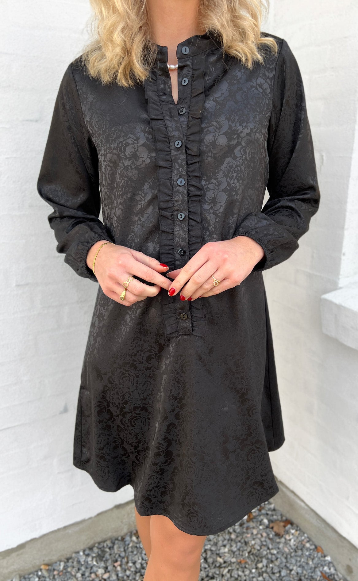 Say INA Copenhagen Kjole - Florina - Black Flower