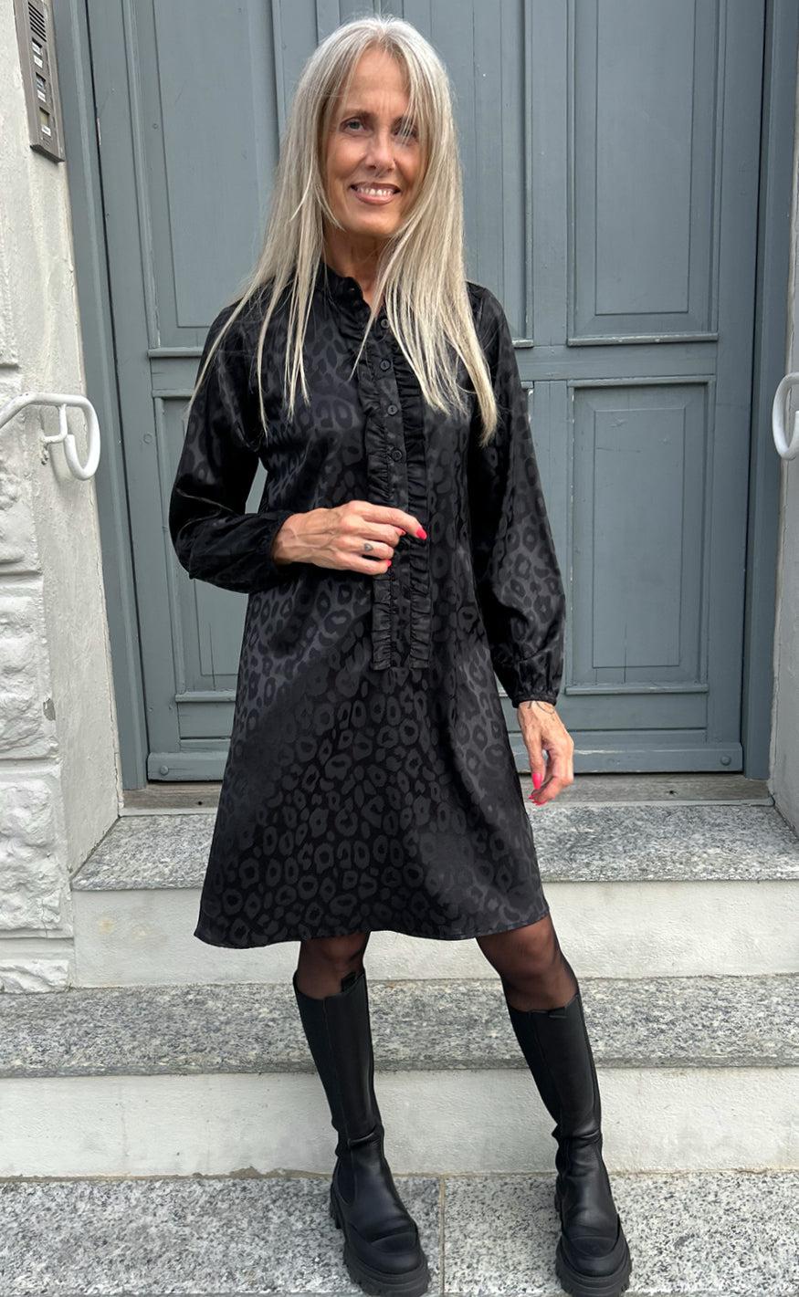 Say INA Copenhagen Kjole - Florina - Black Leopard