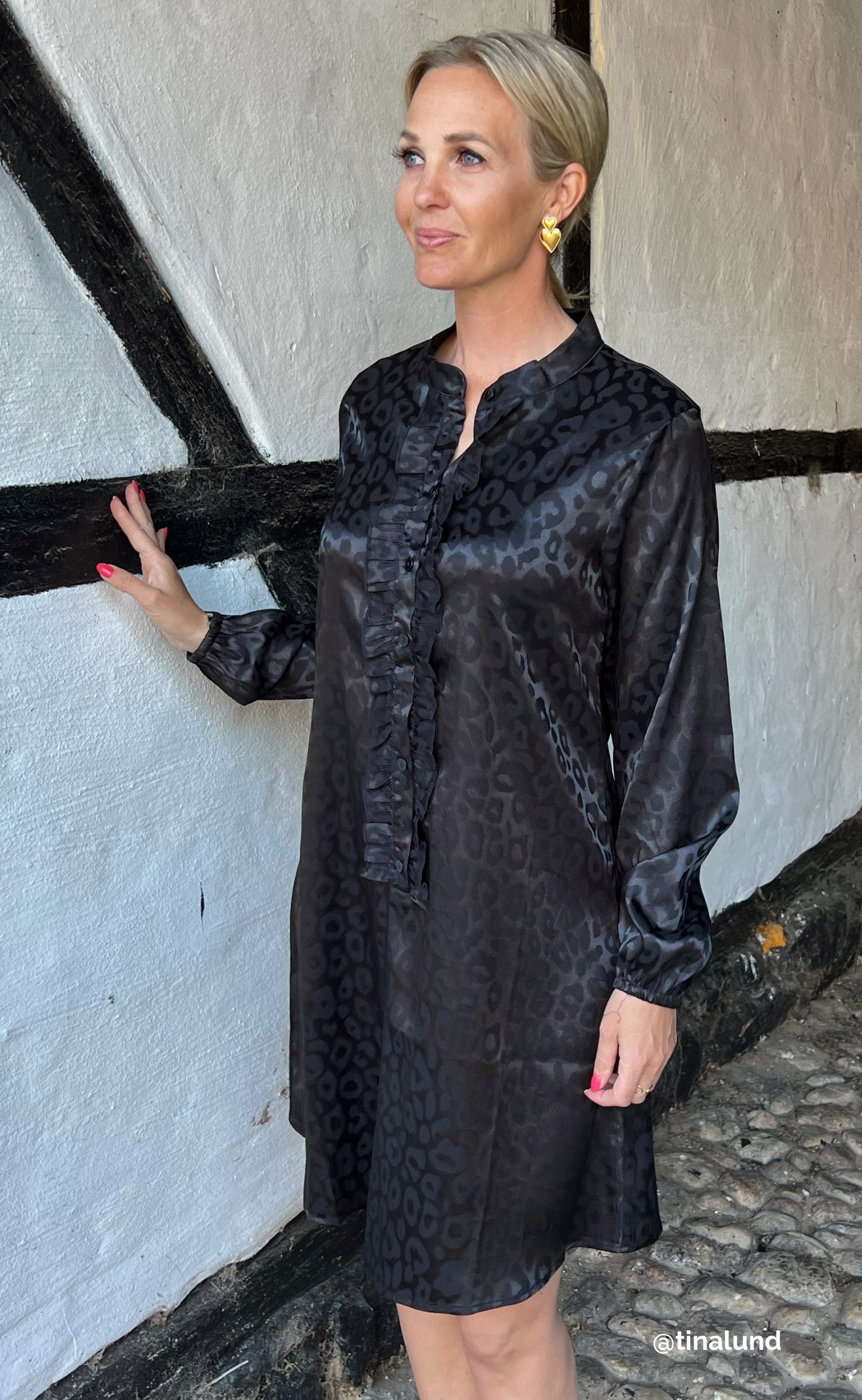Say INA Copenhagen Kjole - Florina - Black Leopard