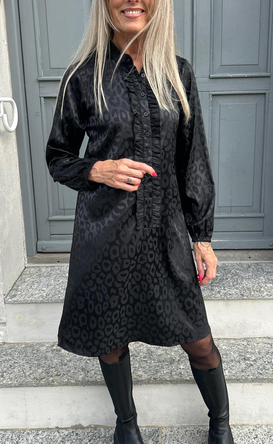 Say INA Copenhagen Kjole - Florina - Black Leopard